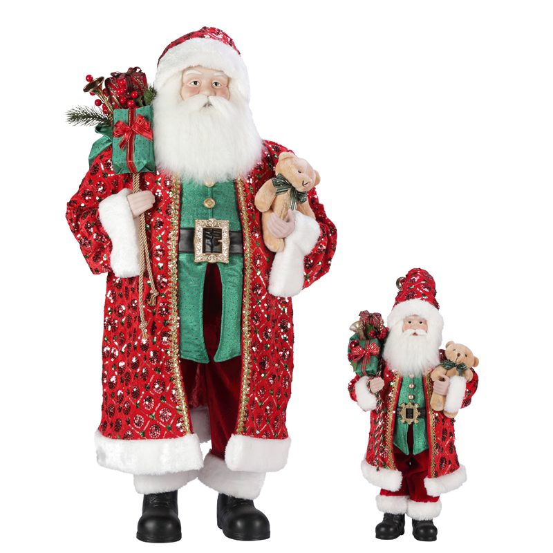 T24-S114 30〜110cmクリスマスサンタクロース装飾